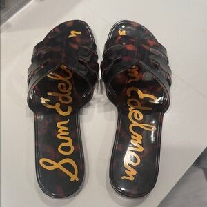 Sam Edelman Tortoise Shell Slide Sandals